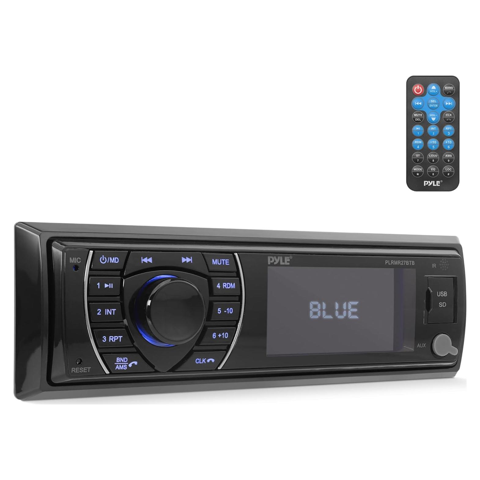 Receptor Marino Bluetooth Pyle PLRMR27BTB 300W USB SD AM/FM
