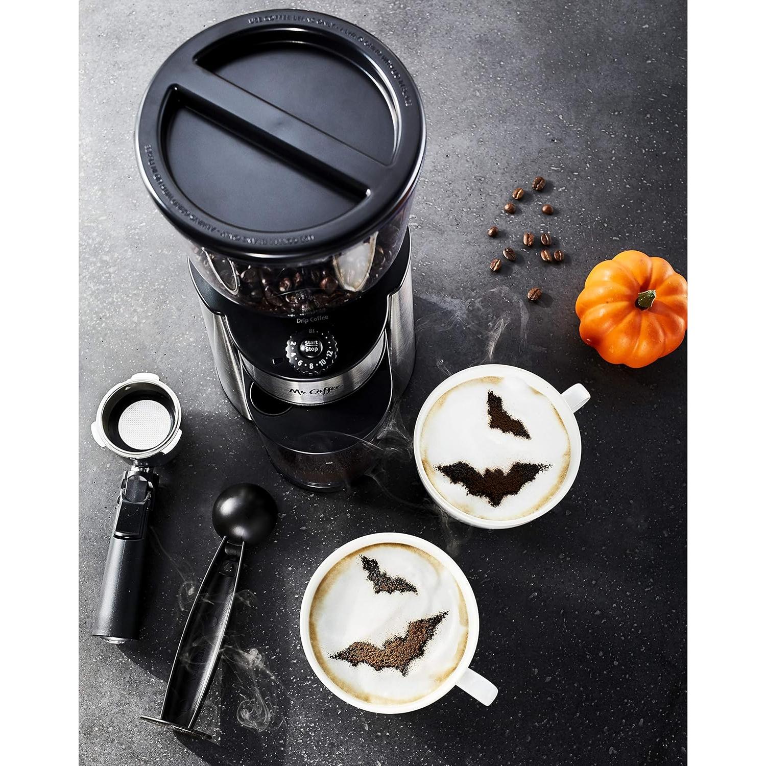 Molinillo Automático de Muela Mr. Coffee 18 Velocidades Plata