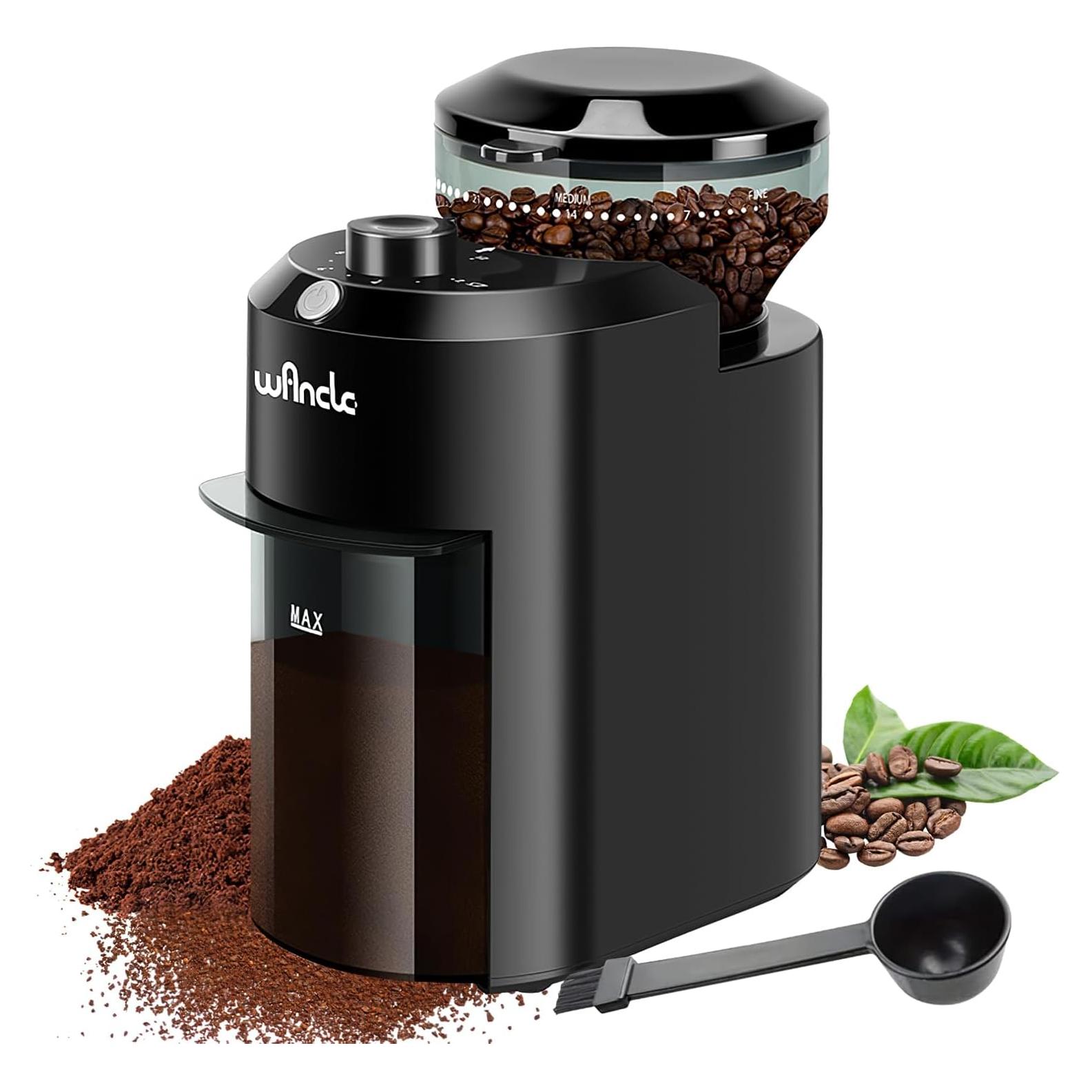 Molinillo de Café Eléctrico Wancle CBG-8000 - 28 Niveles, 12 Tazas