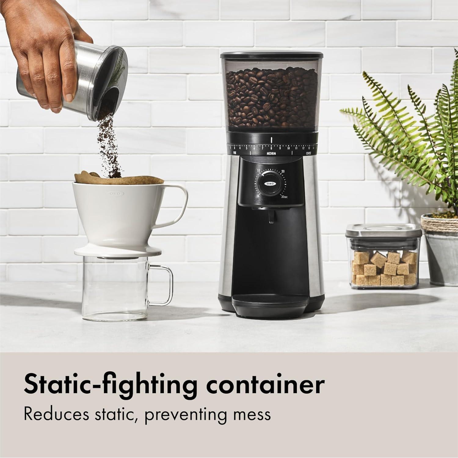 Molinillo de Café OXO Brew Muelas Cónicas Acero Inoxidable 0.45kg