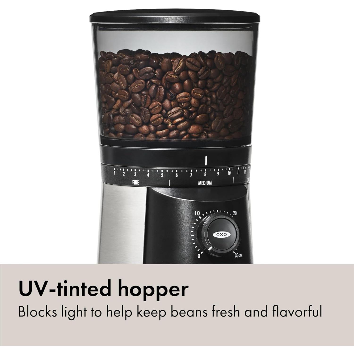 Molinillo de Café OXO Brew Muelas Cónicas Acero Inoxidable 0.45kg