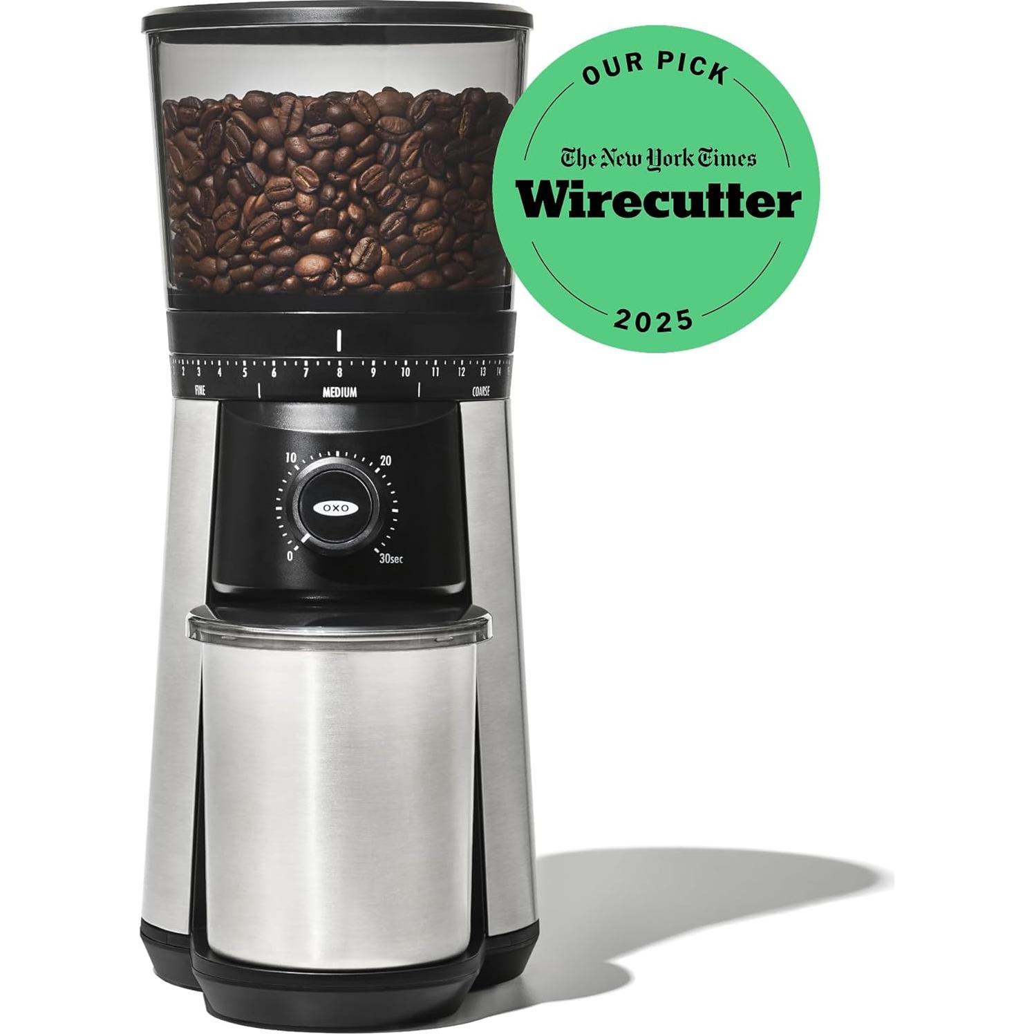 Molinillo de Café OXO Brew Muelas Cónicas Acero Inoxidable 0.45kg