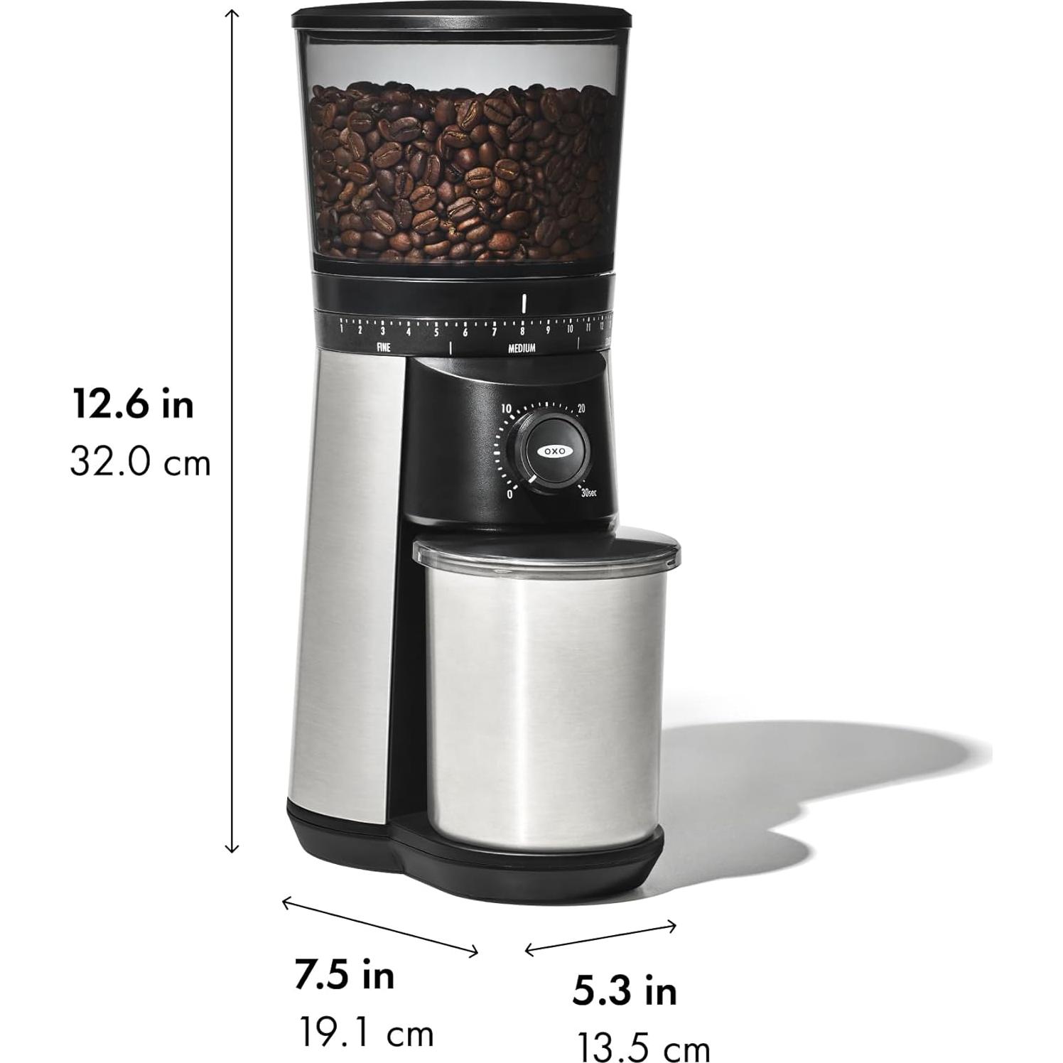 Molinillo de Café OXO Brew Muelas Cónicas Acero Inoxidable 0.45kg