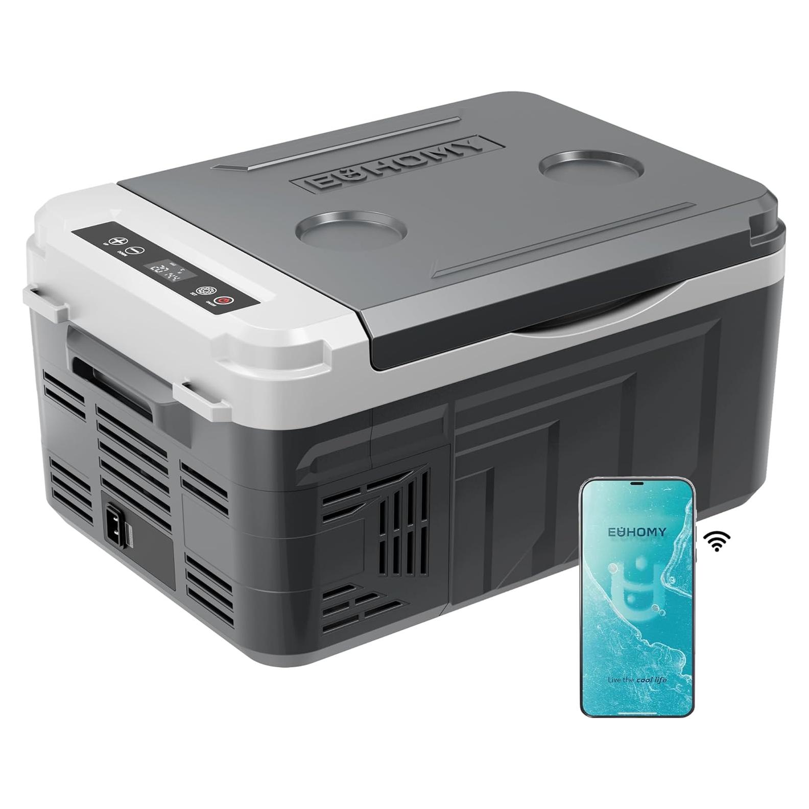 Refrigerador Portátil EUHOMY 12V 10L Control APP -20°C a 20°C