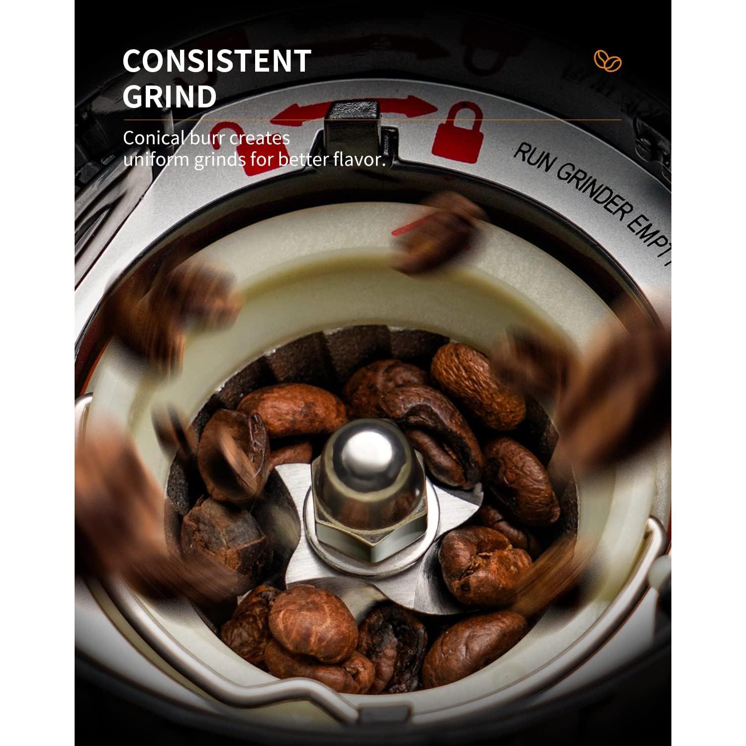 Molinillo de Café Profesional SHARDOR CG203S con 48 Ajustes