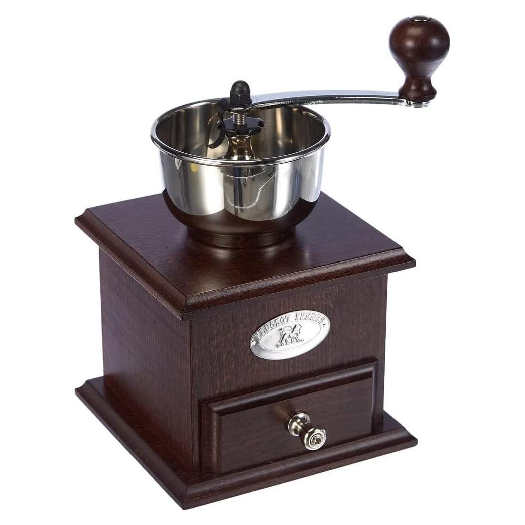Molinillo de Café Peugeot 22.23 cm Madera de Haya Chocolate