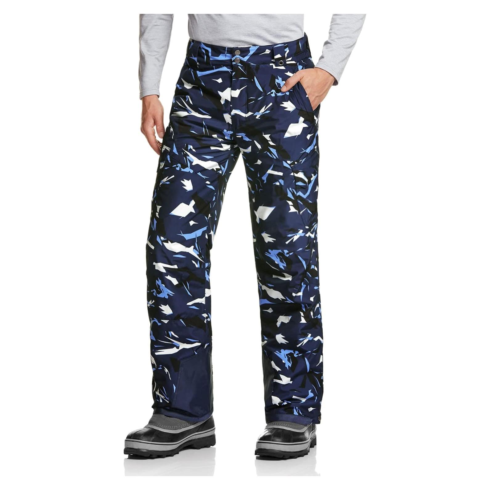 Pantalones de Nieve TSLA para Hombre XX-Large Azul