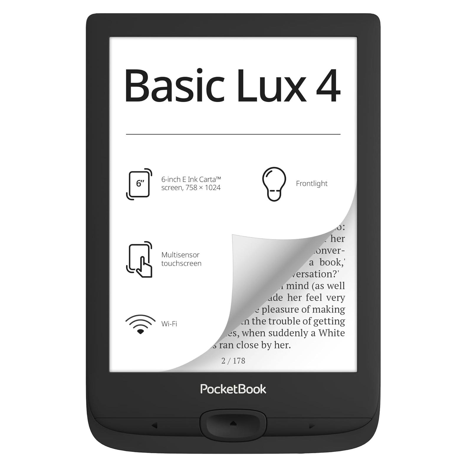 Lector de E-Books PocketBook Basic Lux 4 6" E-Ink Wi-Fi