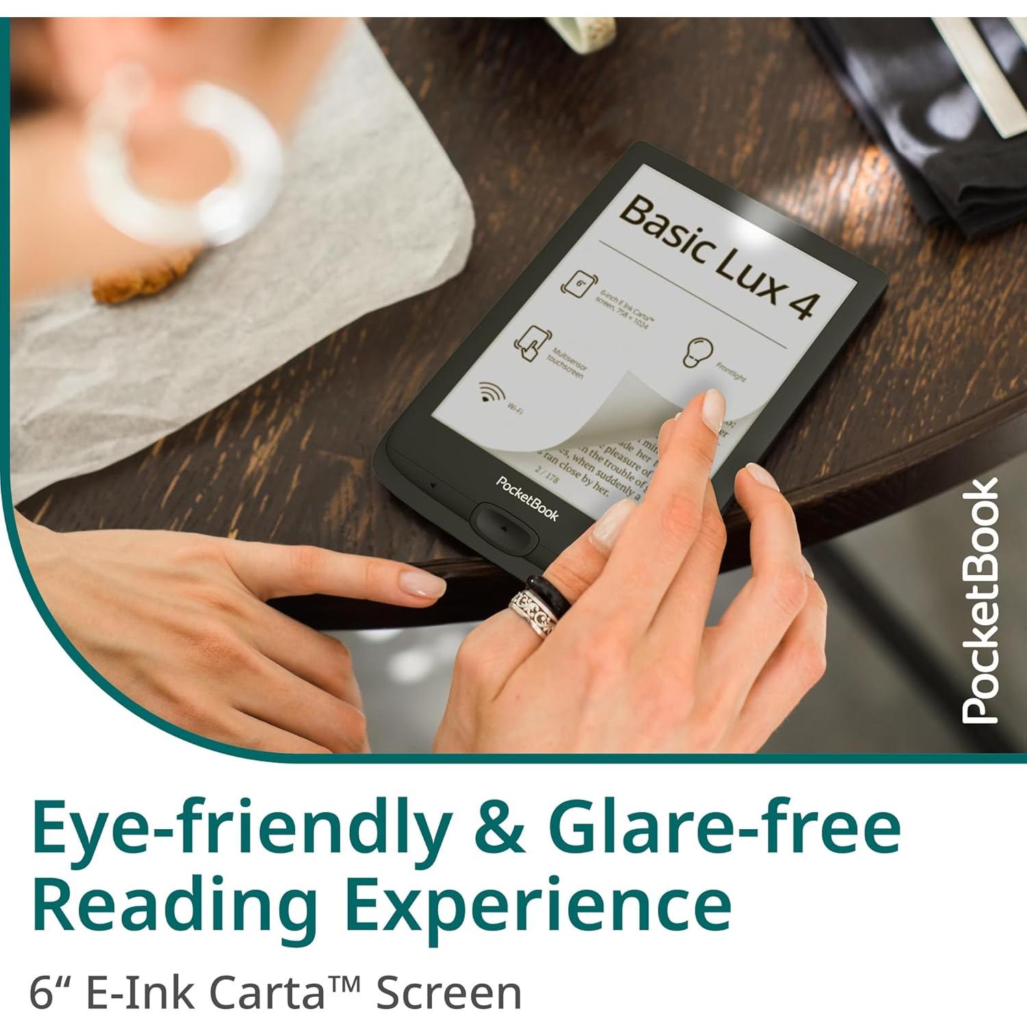 Lector de E-Books PocketBook Basic Lux 4 6" E-Ink Wi-Fi
