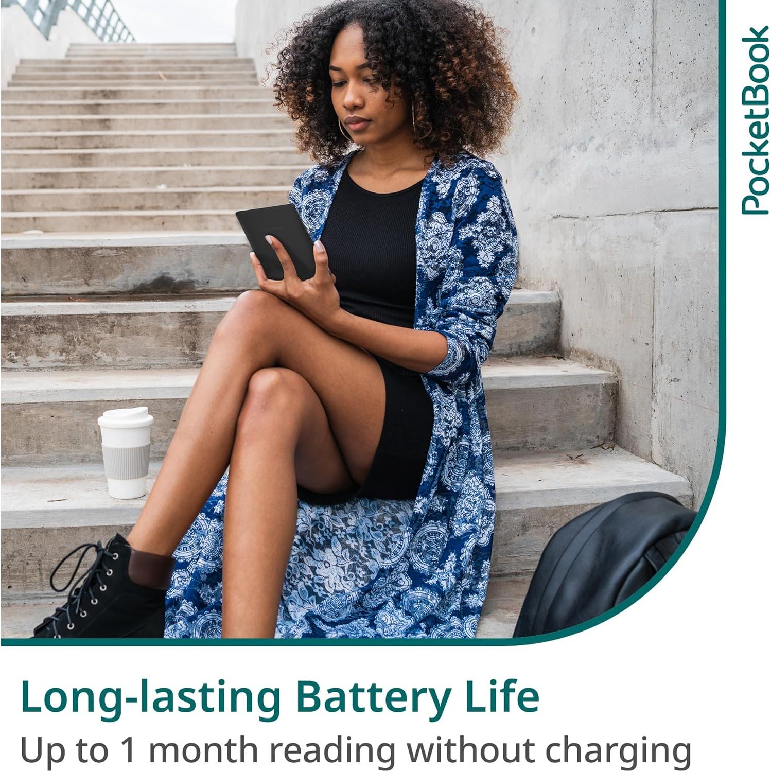 Lector de E-Books PocketBook Basic Lux 4 6" E-Ink Wi-Fi