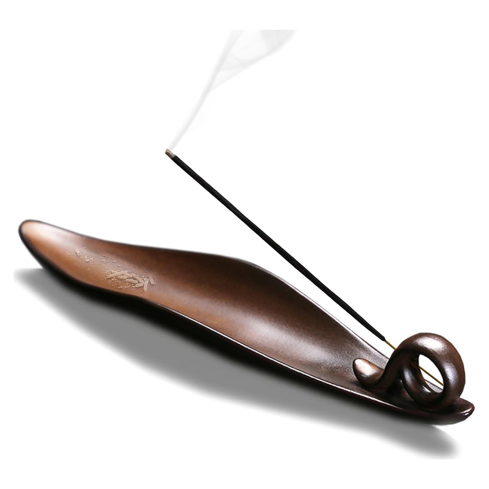 Soporte para Incienso Moylor Cerámica 23 cm 3 Agujeros Marrón