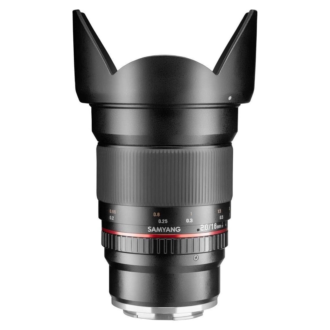 Lente Samyang 16mm F2.0 para Fujifilm-X - Gran Angular