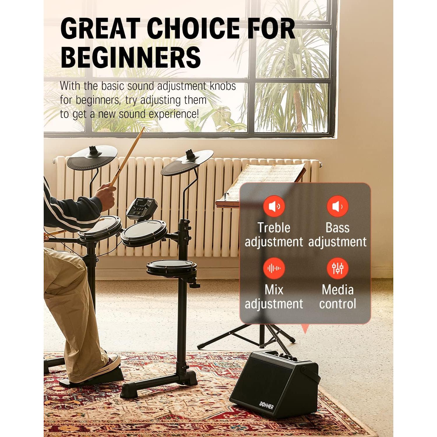 Amplificador Inalámbrico Donner DDA-20 20W para Batería Eléctrica