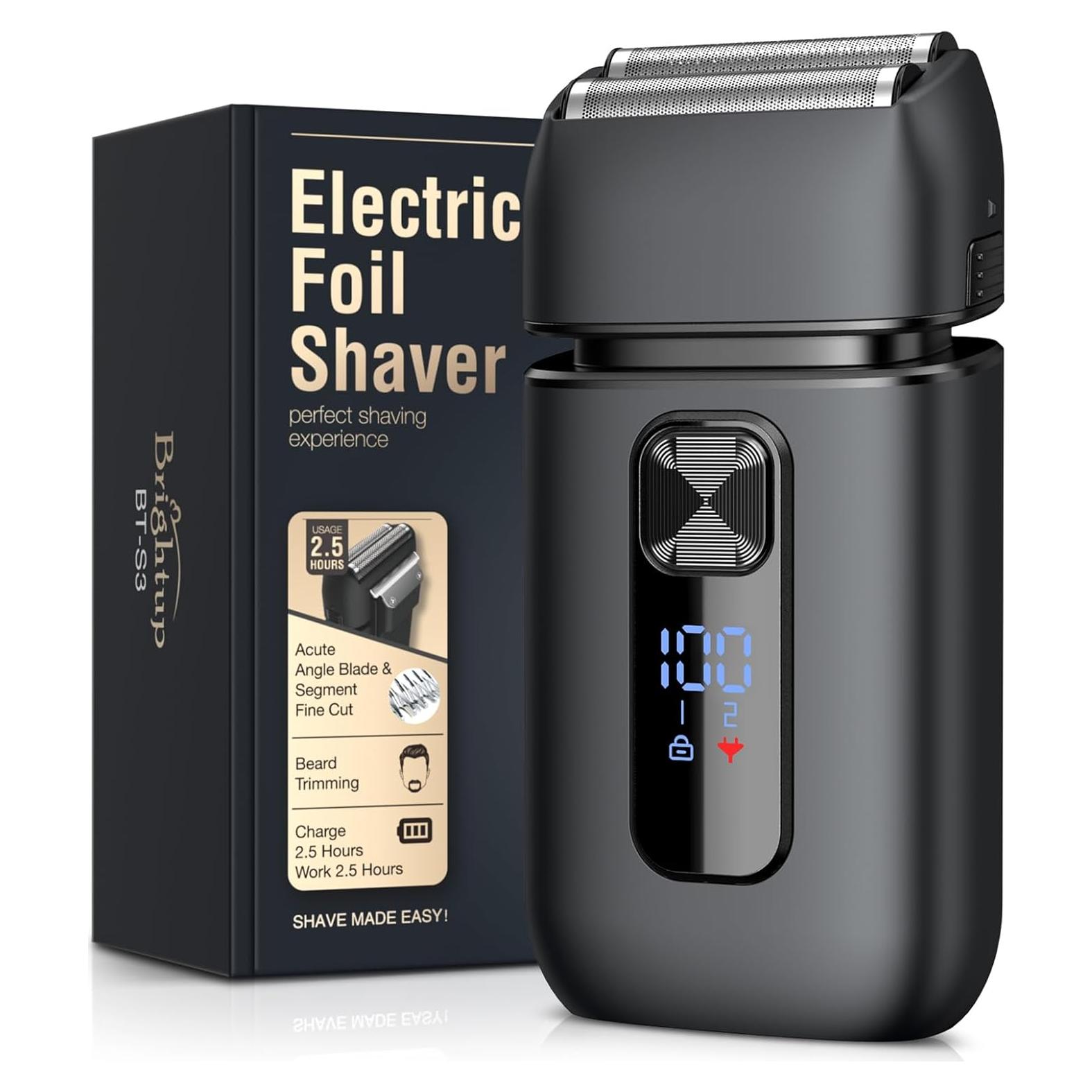 Afeitadora Eléctrica Brightup BT-S03 para Hombres - Afeitado Suave y Preciso