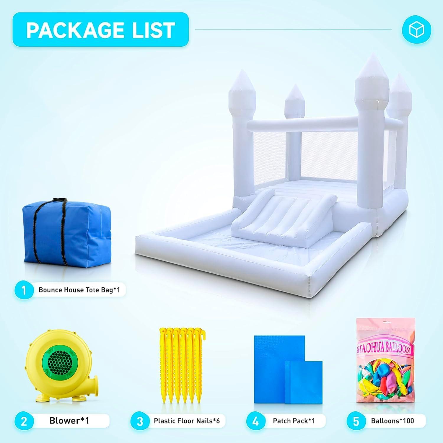 Casa Inflable NIUER TECH 3 en 1 para Niños - 3.96 m x 2.44 m