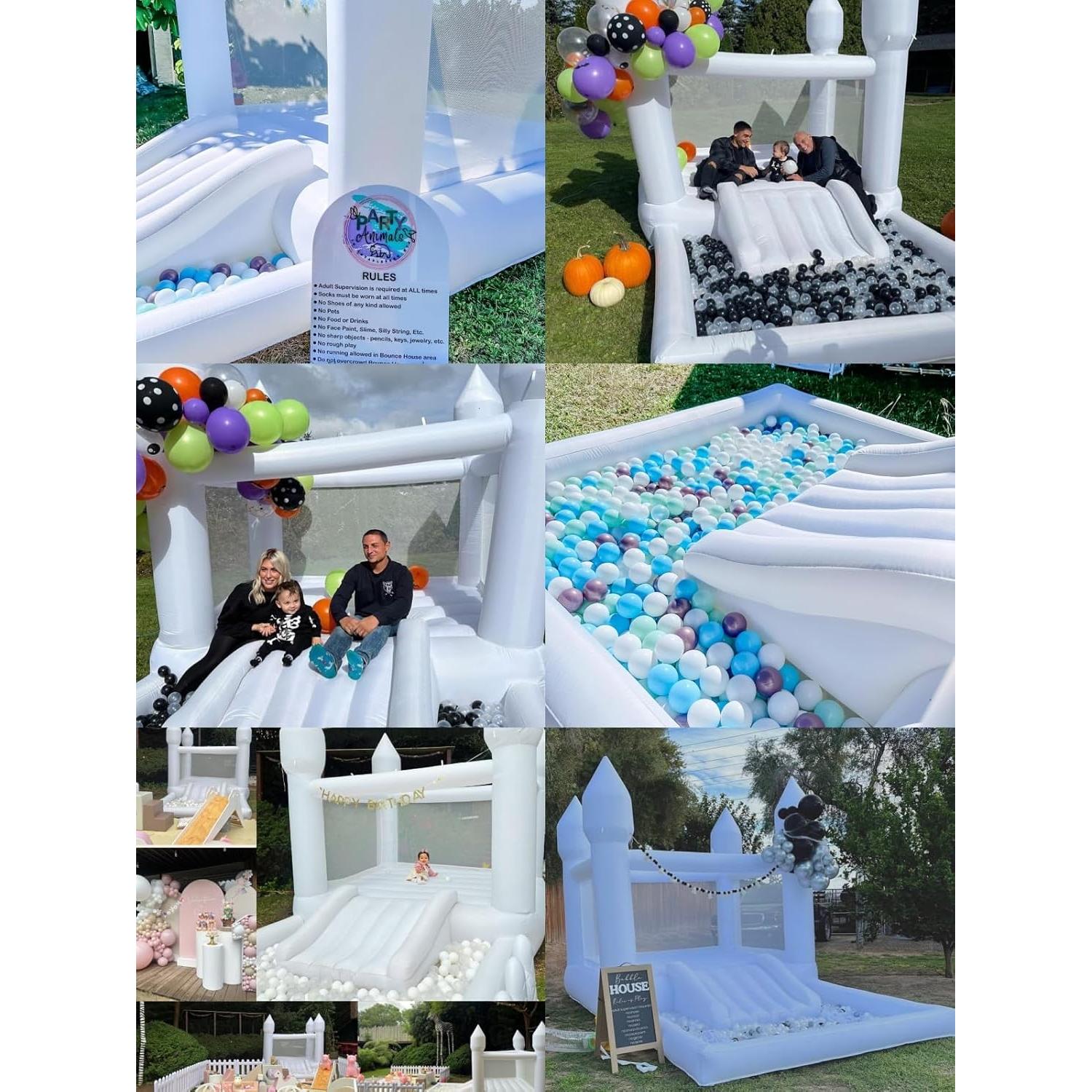 Casa Inflable NIUER TECH 3 en 1 para Niños - 3.96 m x 2.44 m