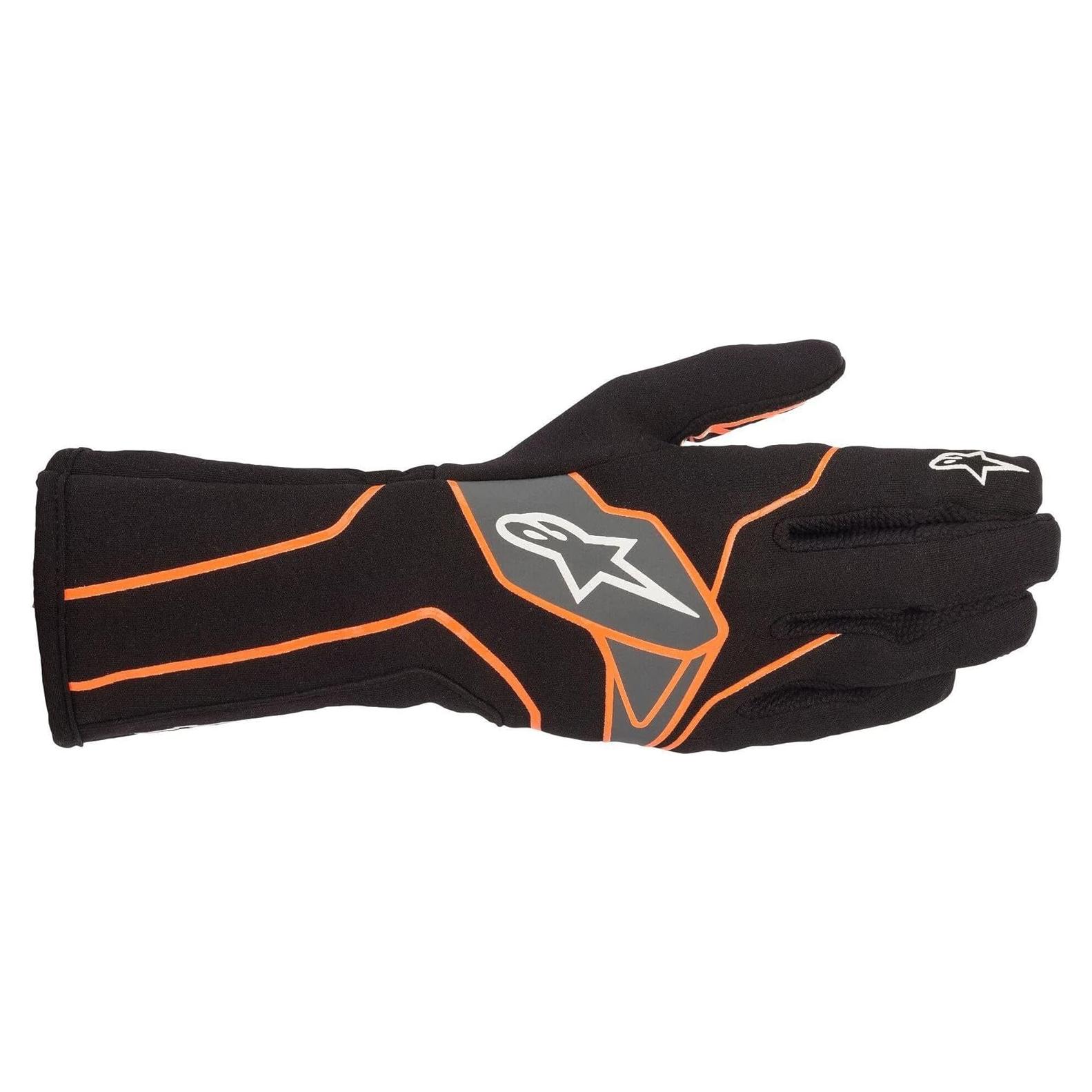 Guantes Alpinestars TECH-1 K V2 Negro/Antracita Pequeño