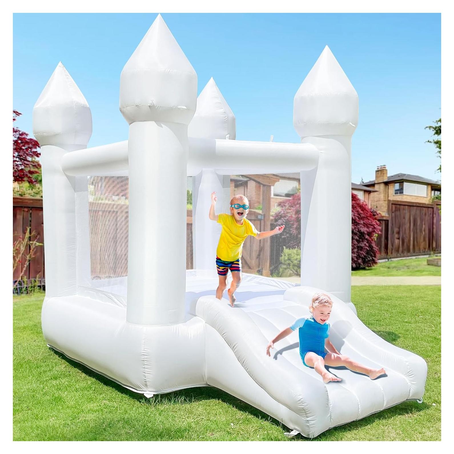 Castillo Inflable Blanco iLink-outer 261x180x229 cm para Niños