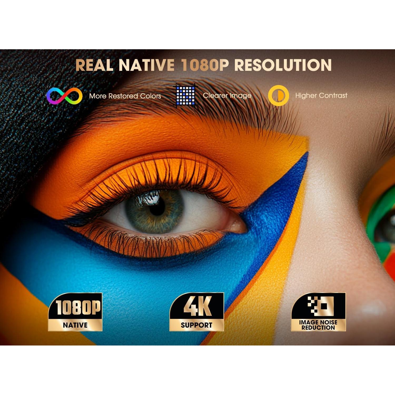 Proyector Inteligente VIZONY E1 Pro 550 Lúmenes 1080P 4K