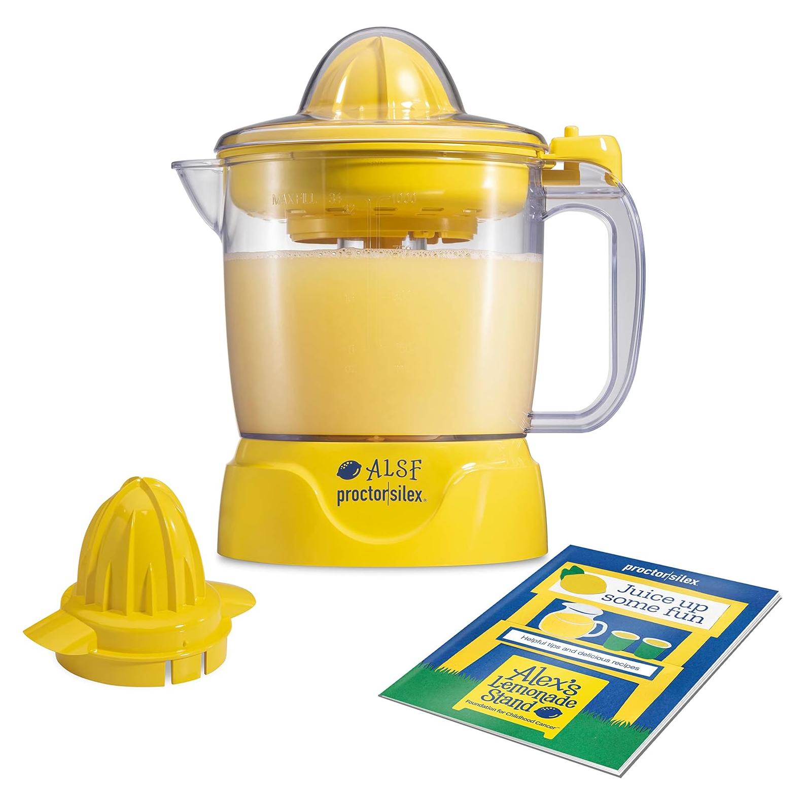 Exprimidora Eléctrica Proctor Silex 34 oz, Jarra Grande Amarilla