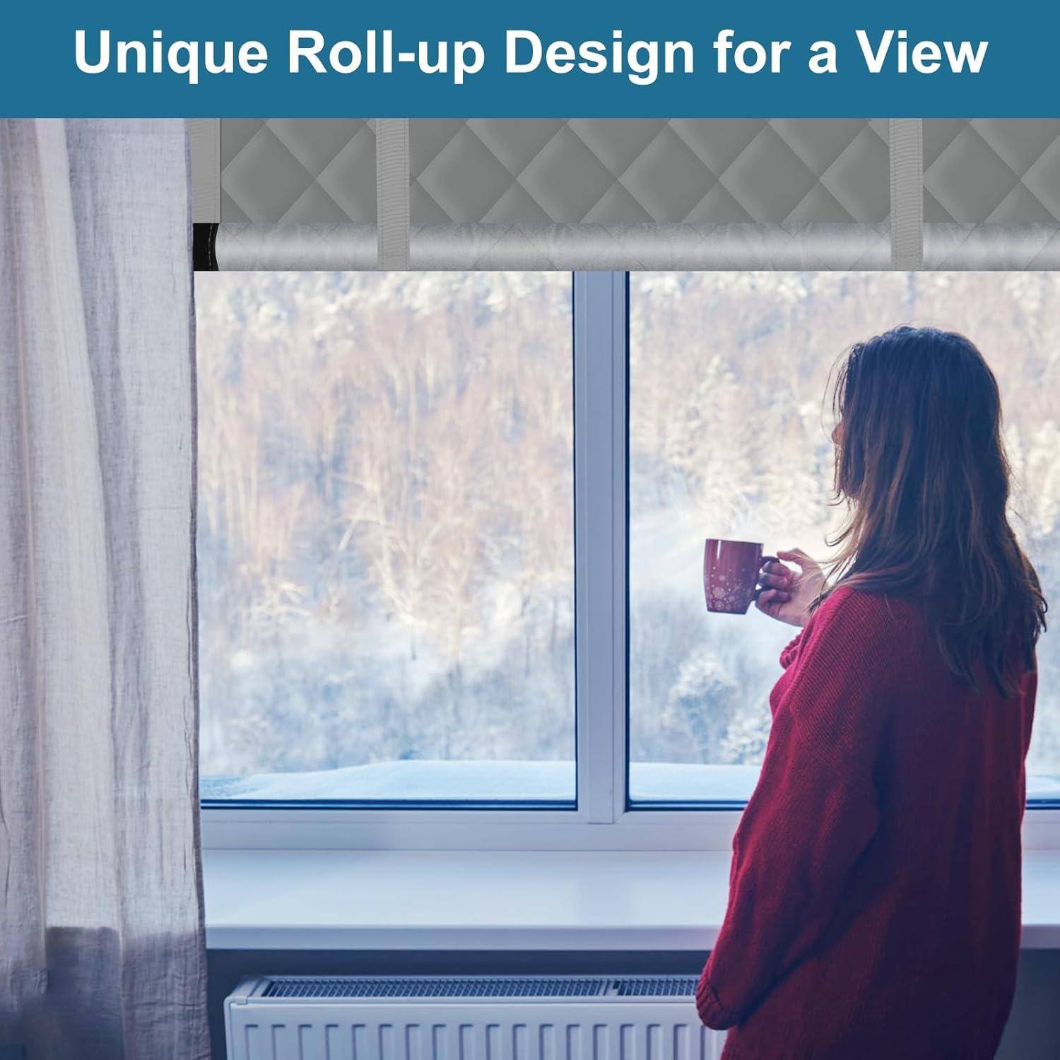 Cortina Aislante Térmica Augblinds 66x97 cm Gris para Ventanas