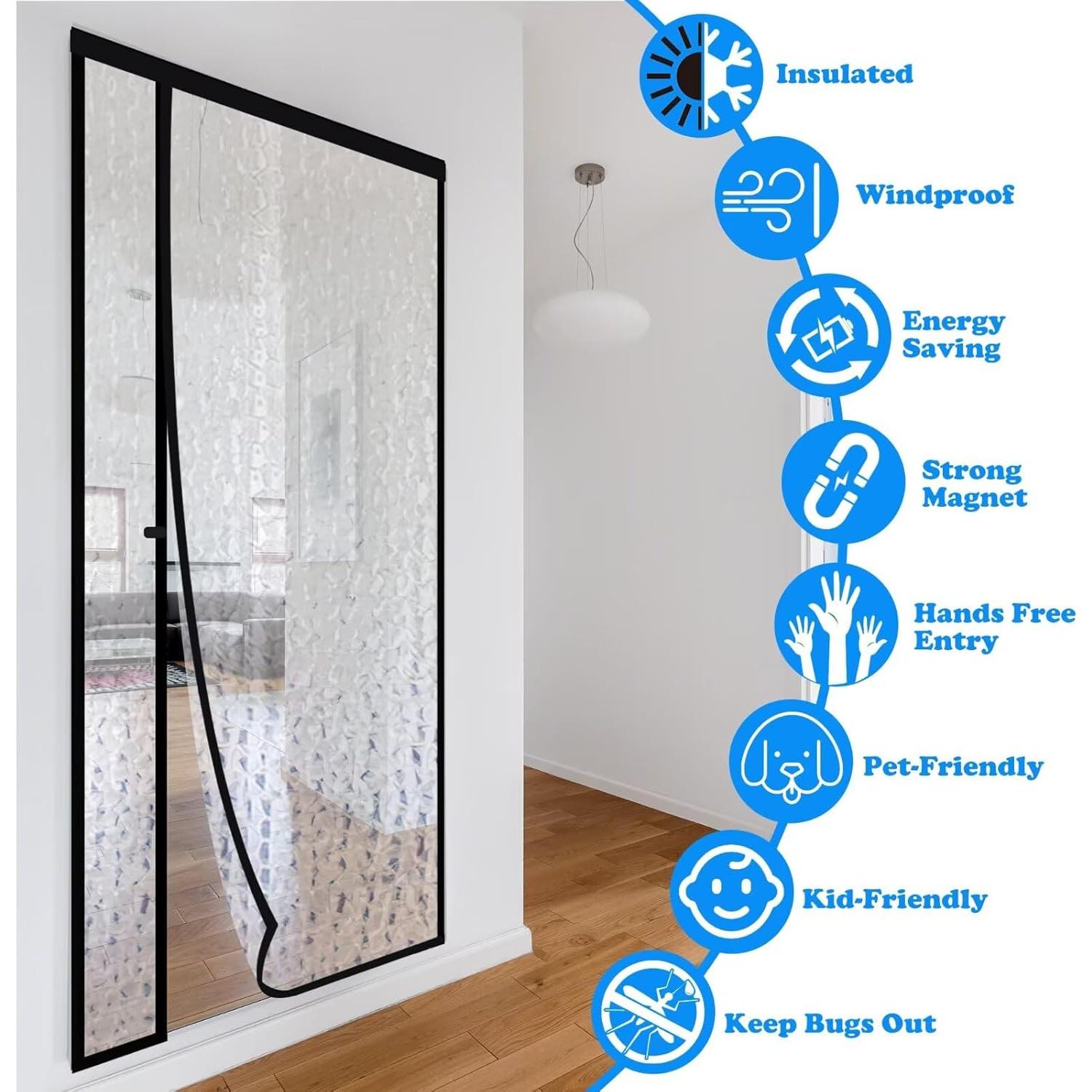 Cortina de Puerta Aislante Magnética RELIANCER 30x78"