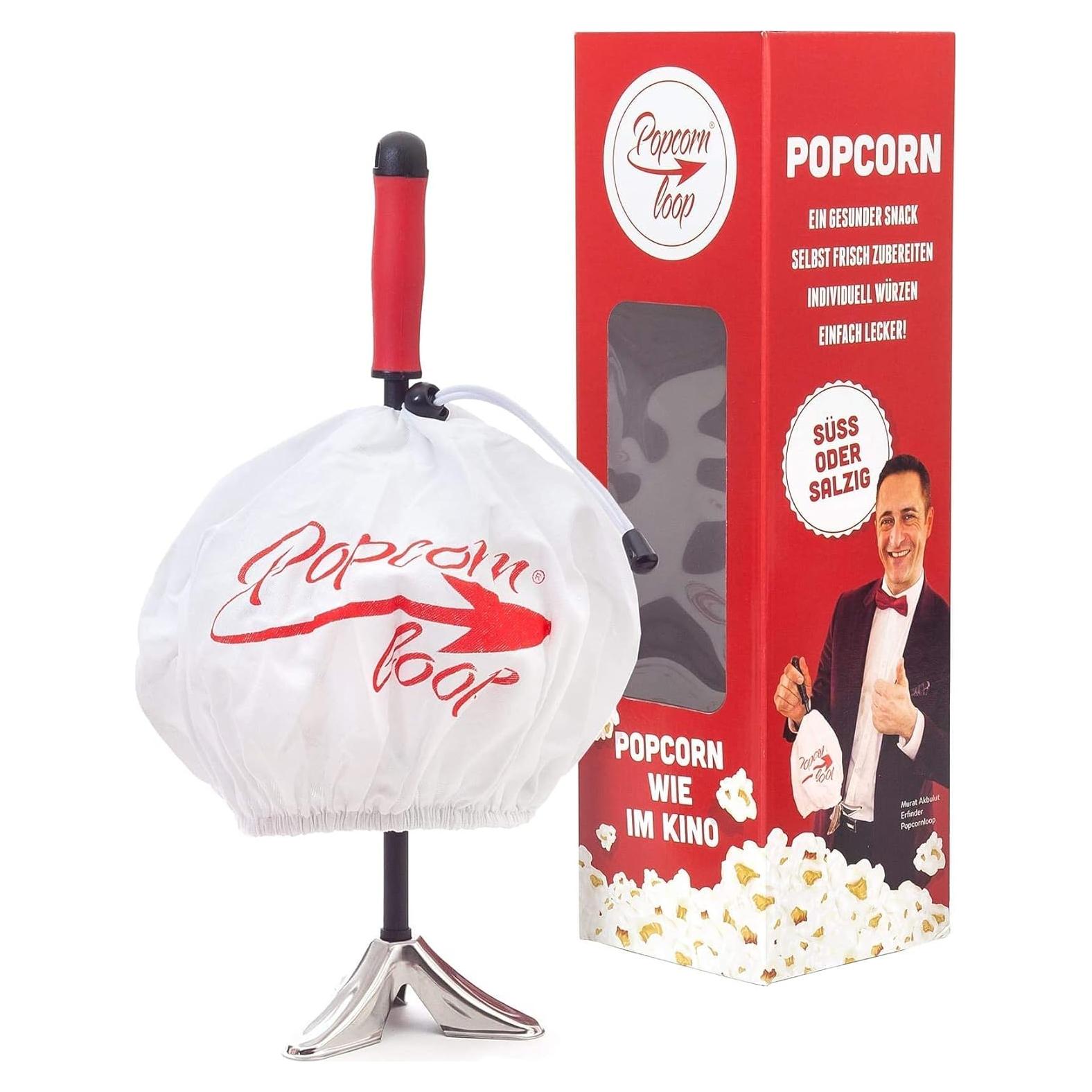 Máquina de Palomitas Popcornloop PL - Acero Inoxidable 28.32L