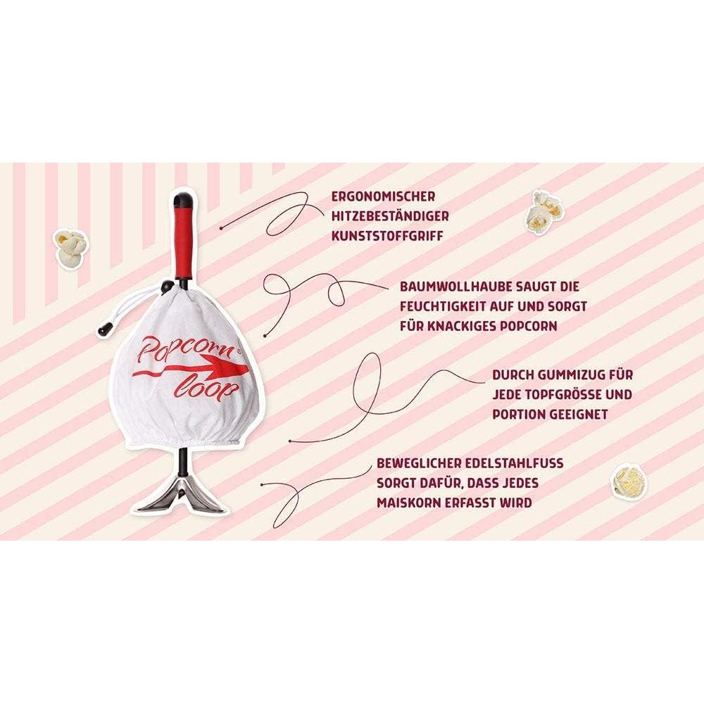 Máquina de Palomitas Popcornloop PL - Acero Inoxidable 28.32L