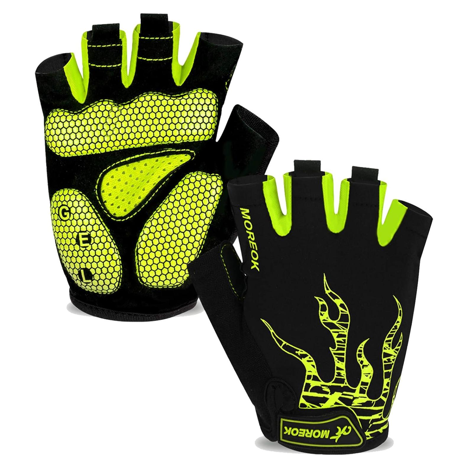 Guantes de Ciclismo MOREOK Unisex con Almohadilla de Gel 5MM