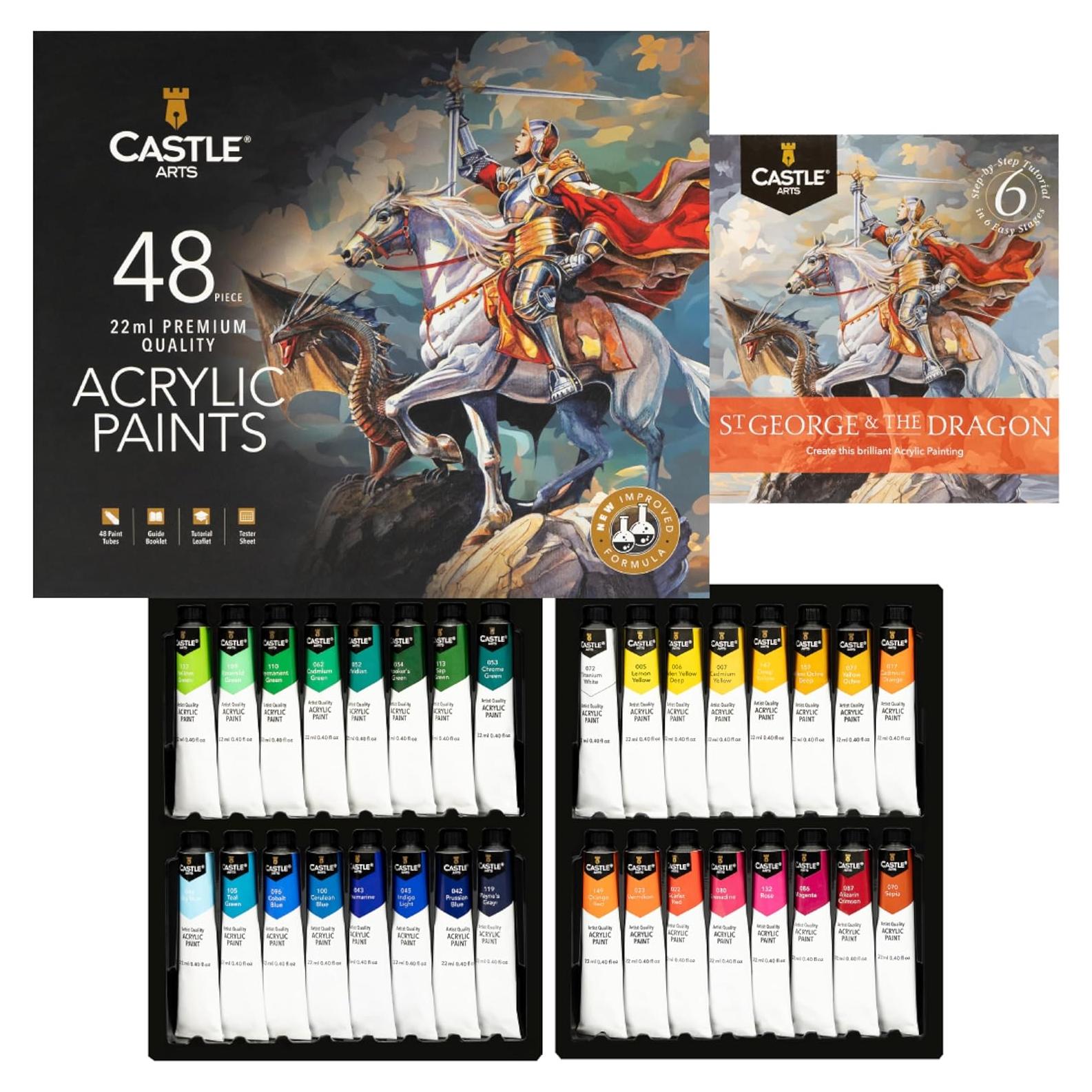 Juego de Pintura Acrílica Castle Art Supplies 48 x 22 ml