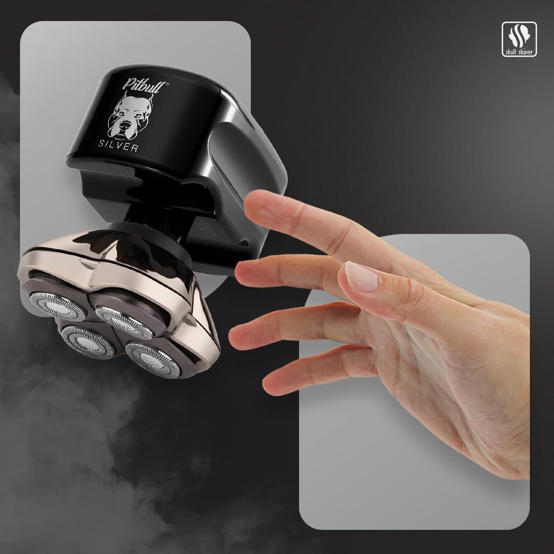 Afeitadora de Cabeza y Cara Skull Shaver Pitbull Silver PRO SX5