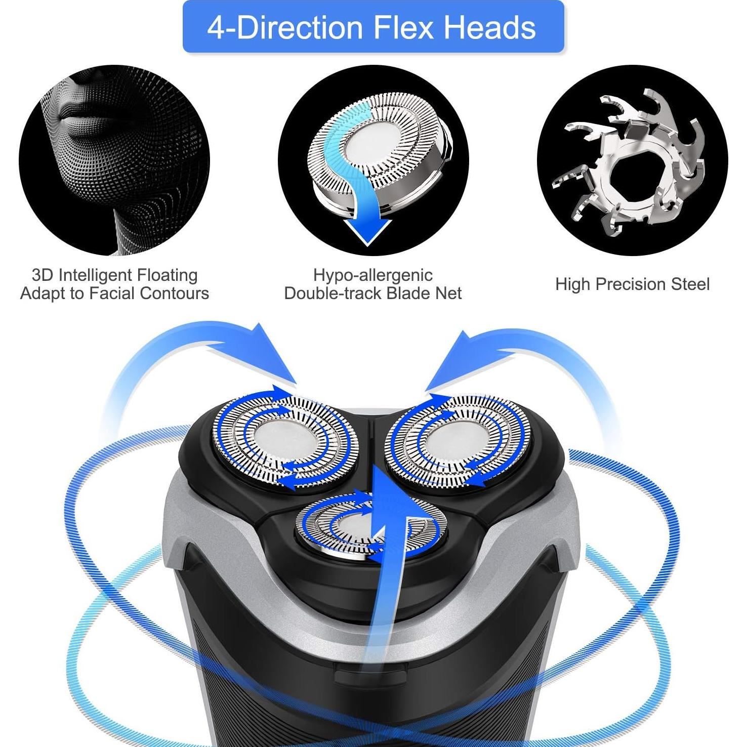 Afeitadora Eléctrica MAX-T RMS8101 3D Recargable IPX7