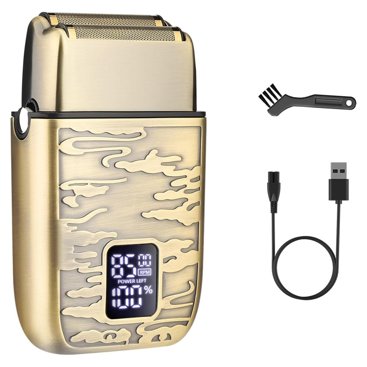 Afeitadora Eléctrica GSKY 2010 Doble Cuchilla Inalámbrica