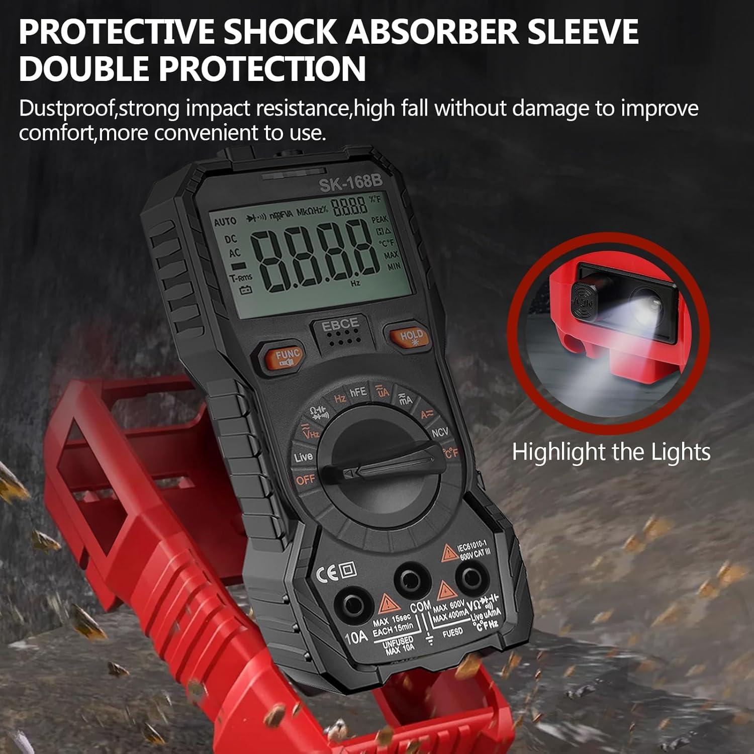 Multímetro Digital Beaquicy TRMS 4000 Cuentas 600V AC/DC