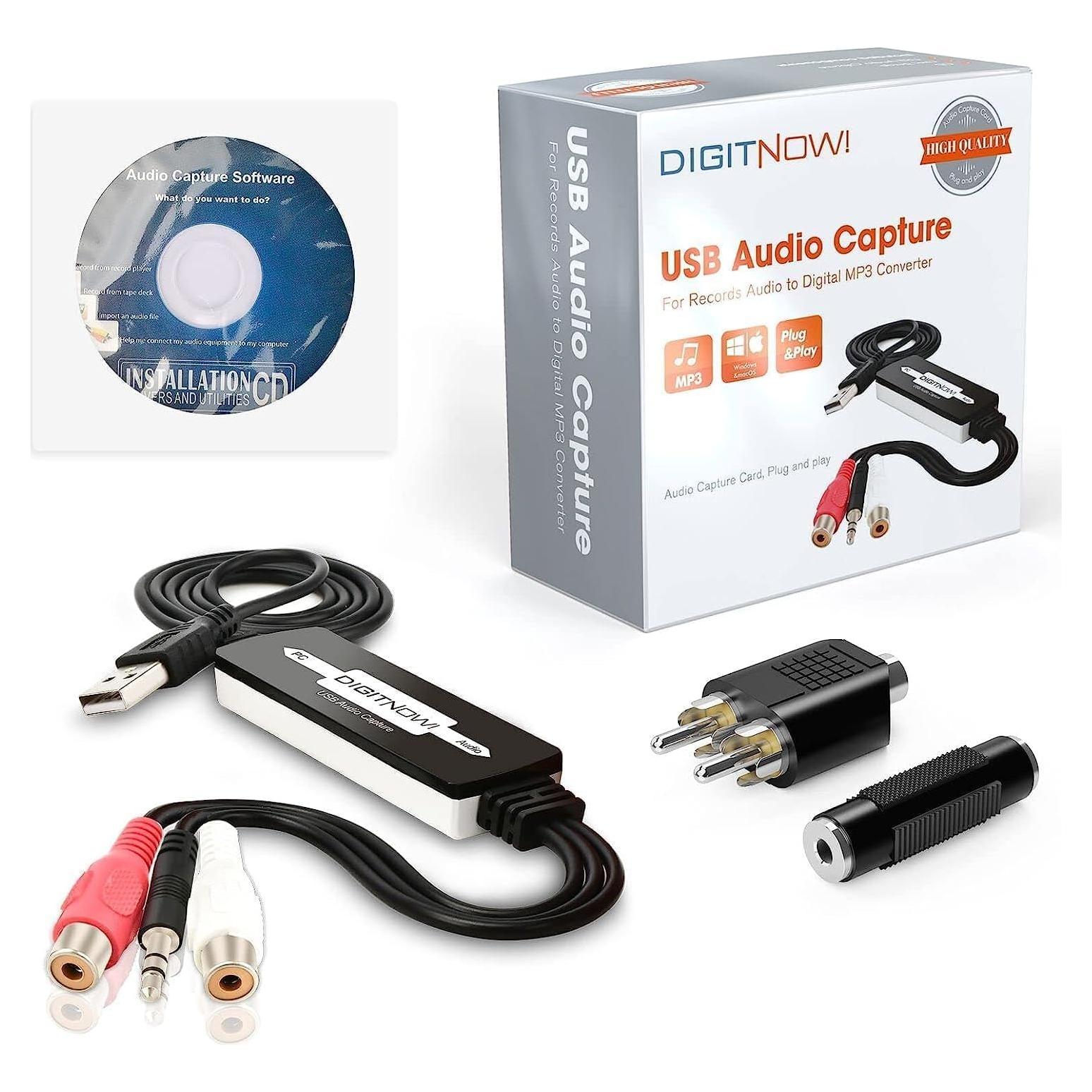 Tarjeta de Captura de Audio USB DigitPro BR605 - Grabador MP3