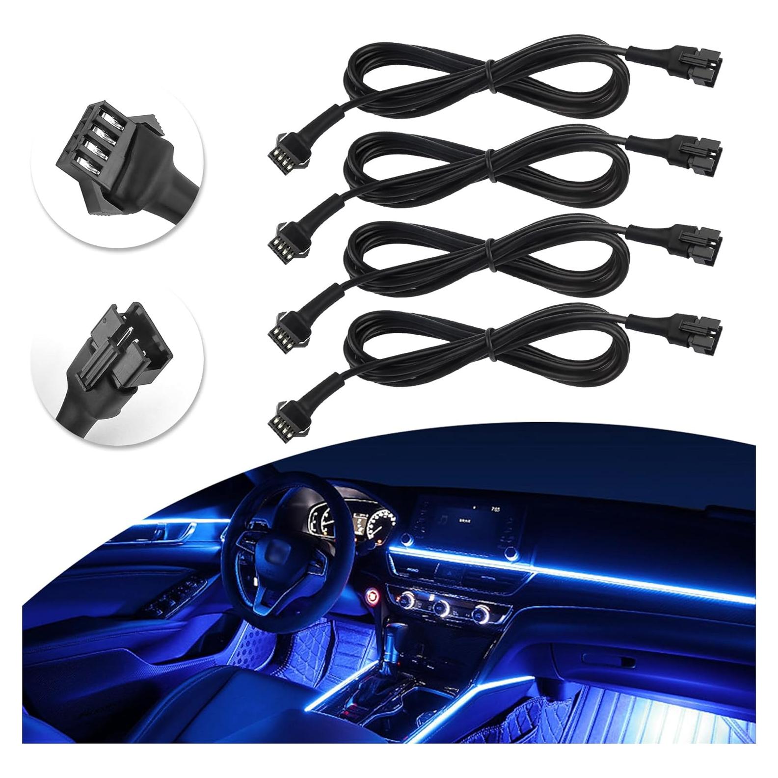 Cable de Extensión LED RGB 4 Pines Carleef 152.4 cm 4PCS