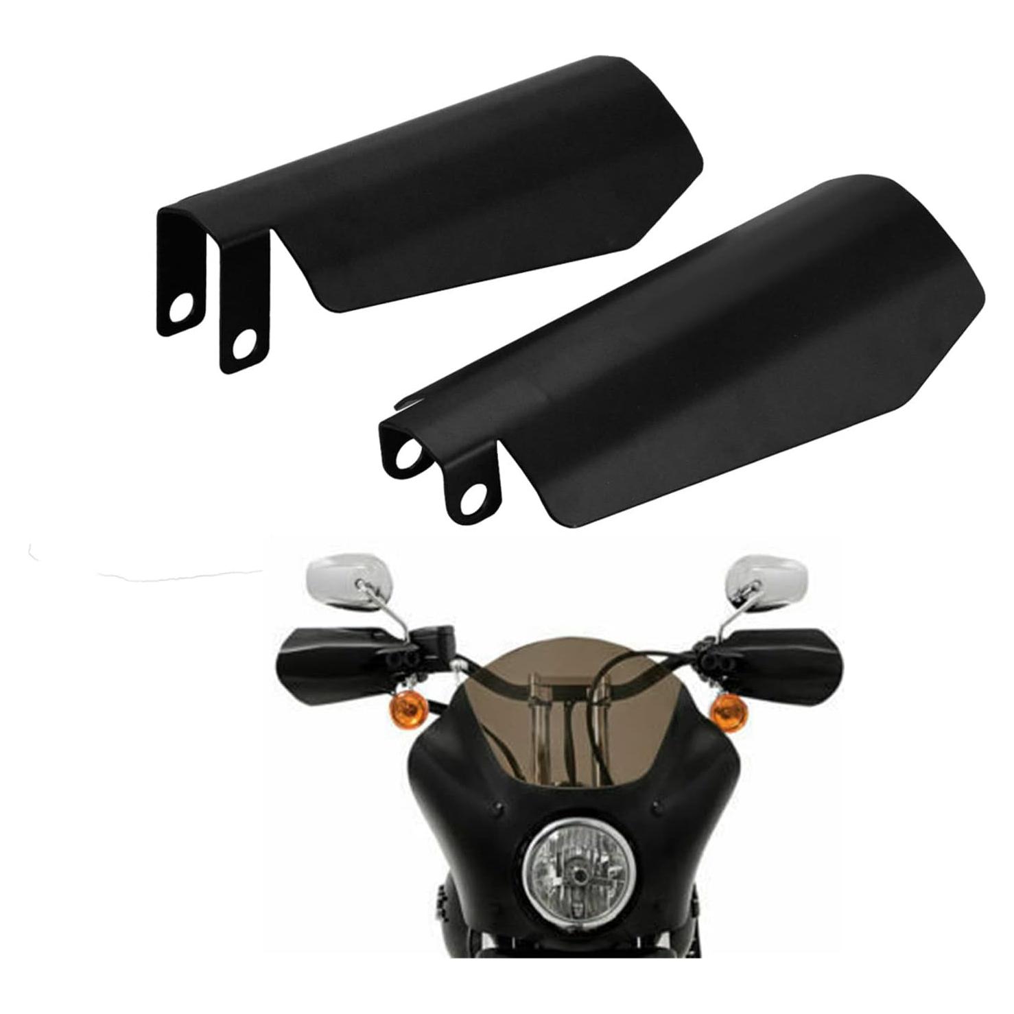 Guardas de Manos HDBUBALUS para Motocicleta Negro Mate