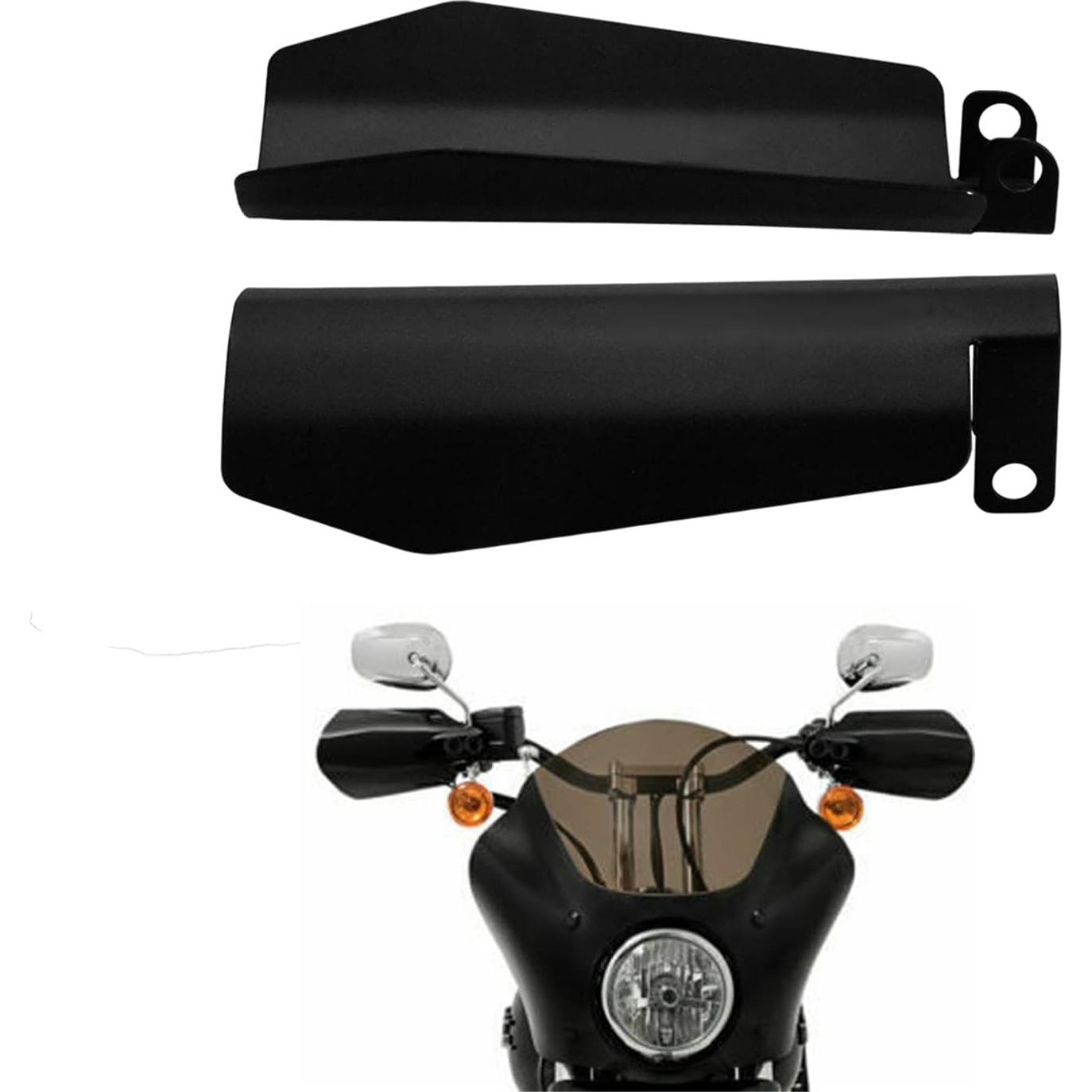 Guardas de Manos HDBUBALUS para Motocicleta Negro Mate