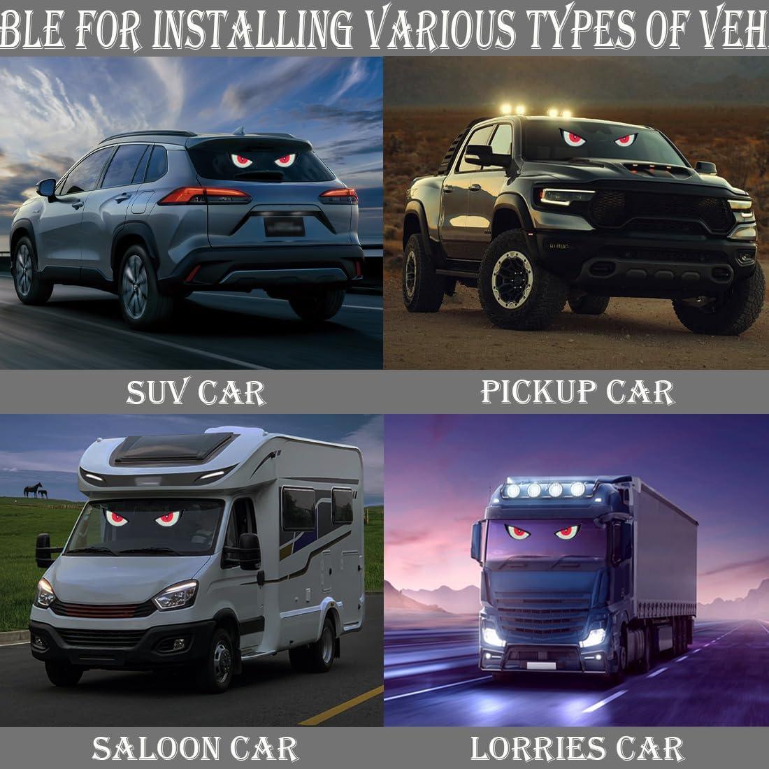 Luces LED Ojos de Diablo Lcxecnw para Coche USB 5V