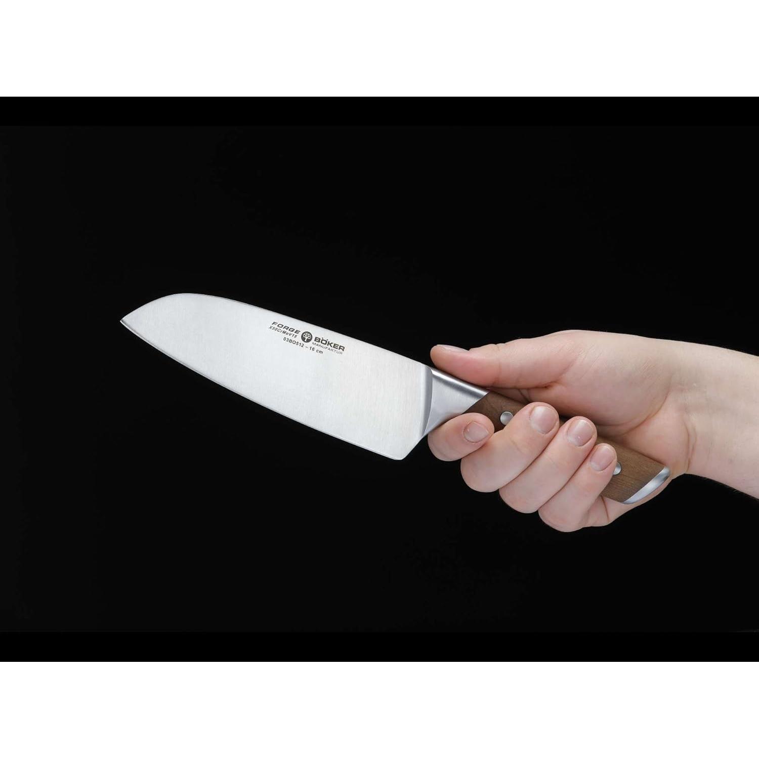 Cuchillo Santoku BOKER Forge Maple 15.88 cm Forjado