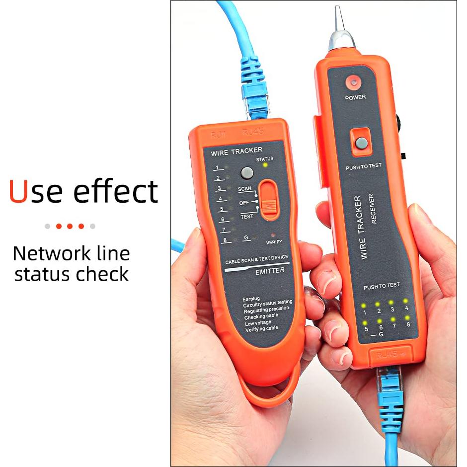 Probador de Cables Ethernet FC-6S RJ45 RJ11 Multifuncional