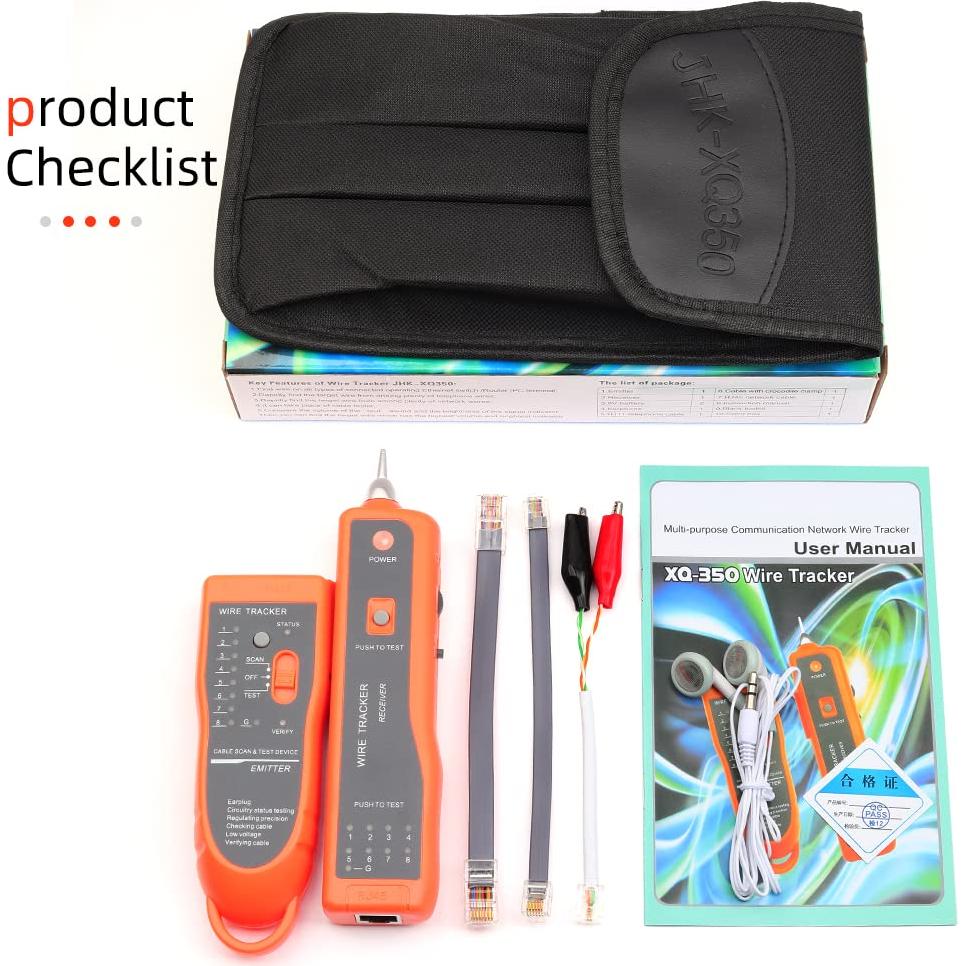 Probador de Cables Ethernet FC-6S RJ45 RJ11 Multifuncional