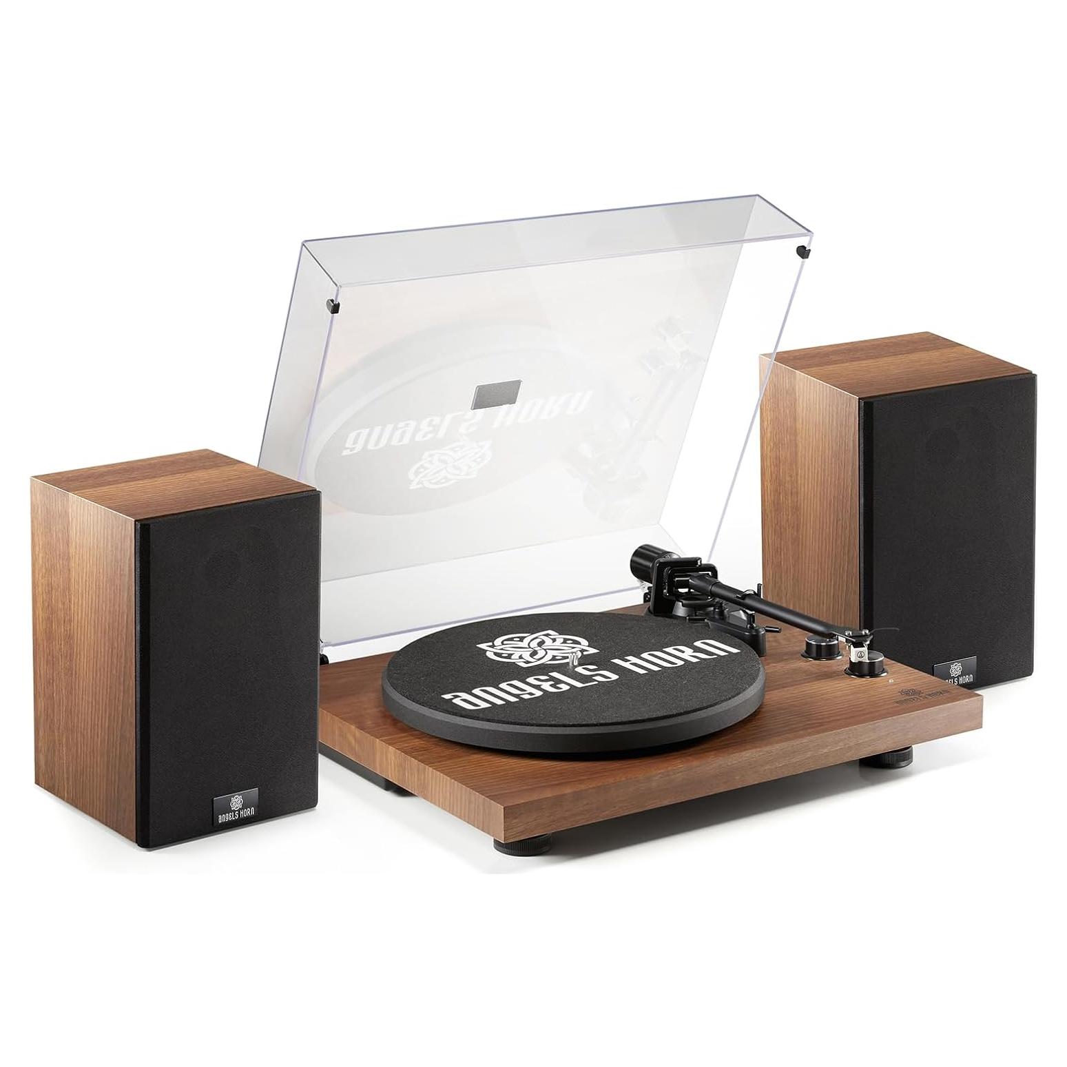 Tocadiscos Bluetooth Angels Horn H00501 con Altavoces Estéreo