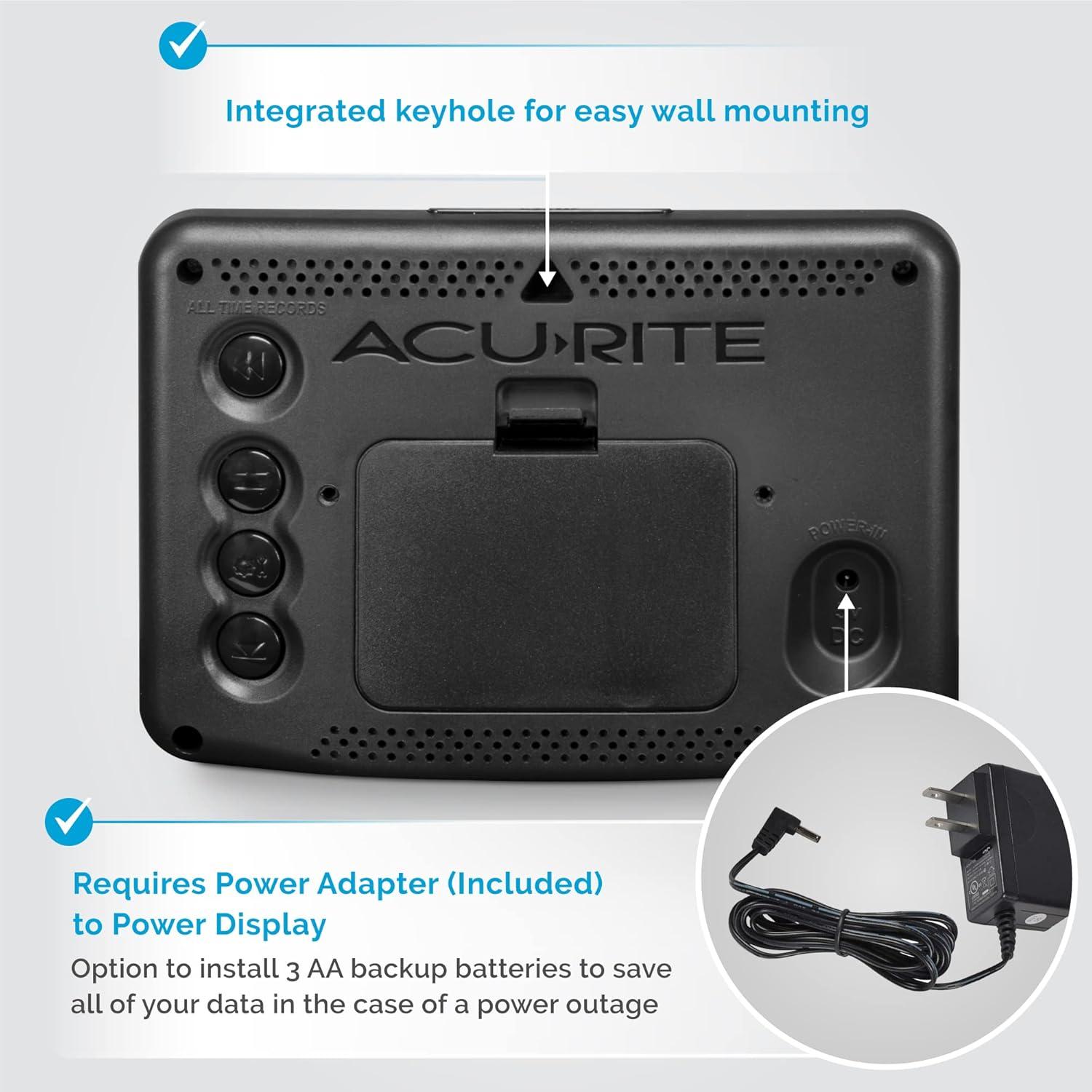 Estación Meteorológica Inalámbrica AcuRite 02077 con Pantalla Color