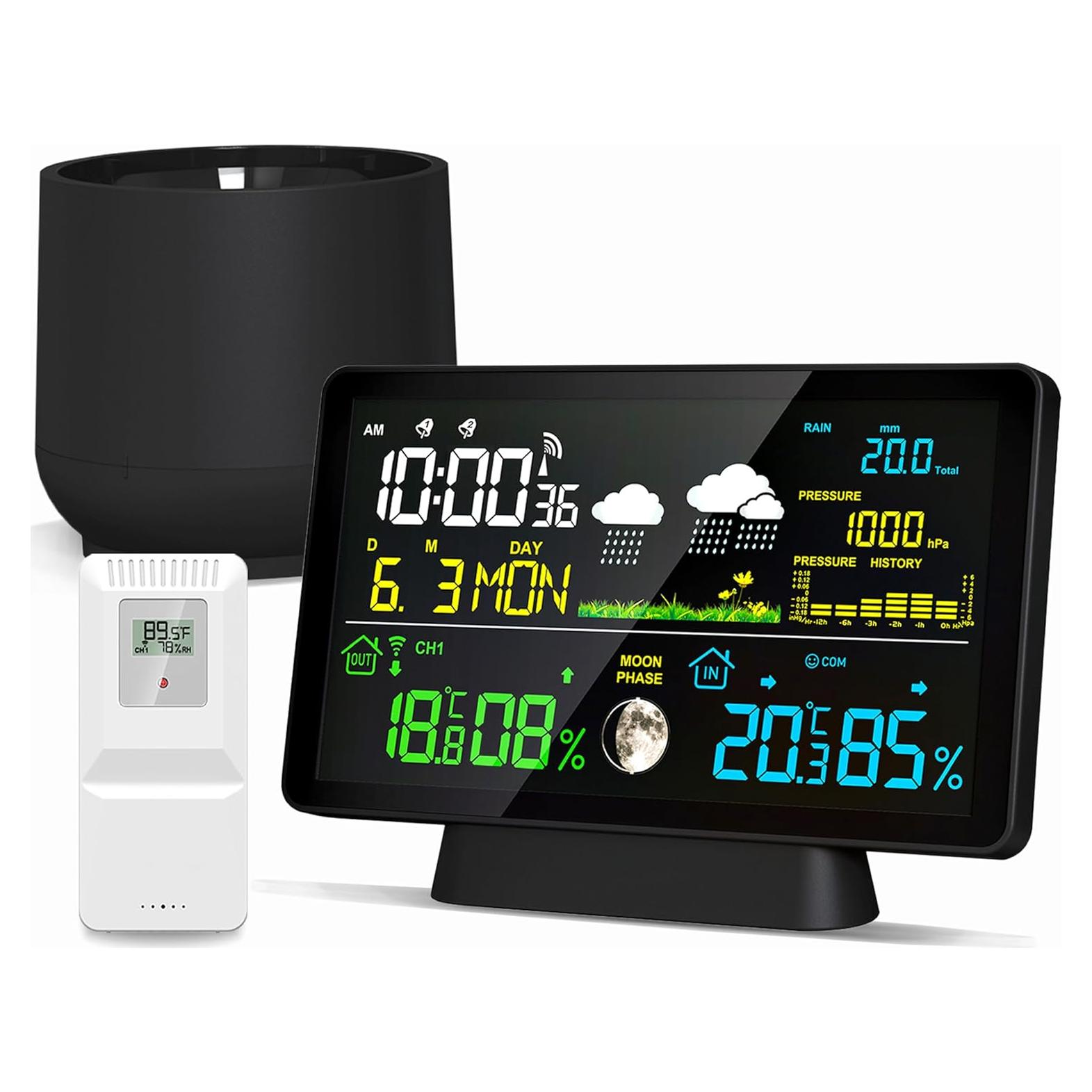 Estación Meteorológica Inalámbrica Biuwing con Pluviómetro Digital