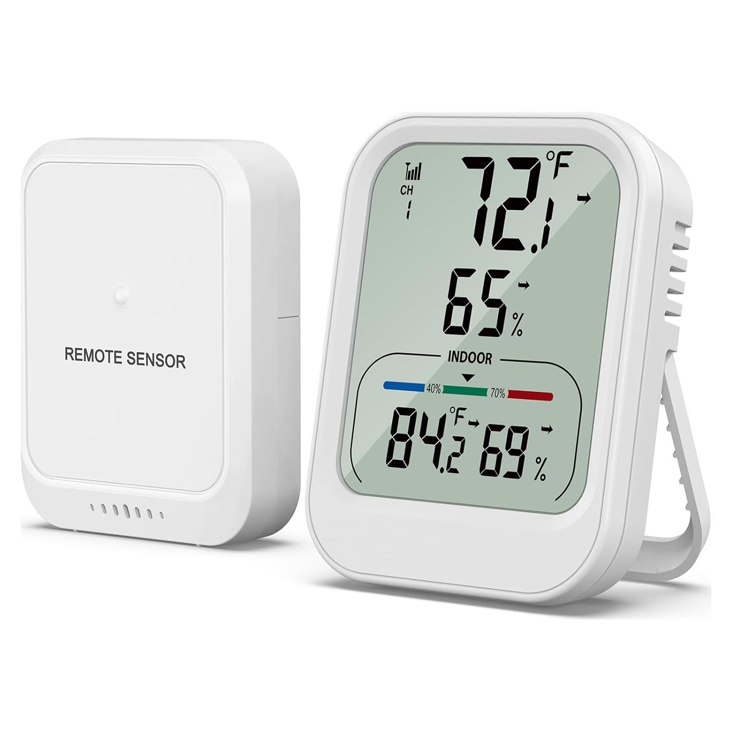 Termómetro Digital Interior Exterior KeeKit con Sensor Inalámbrico