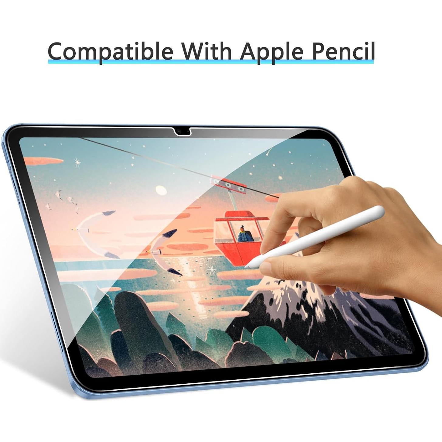 Protector de Pantalla OMOTON para iPad A16 y 10ª Gen, Vidrio Templado