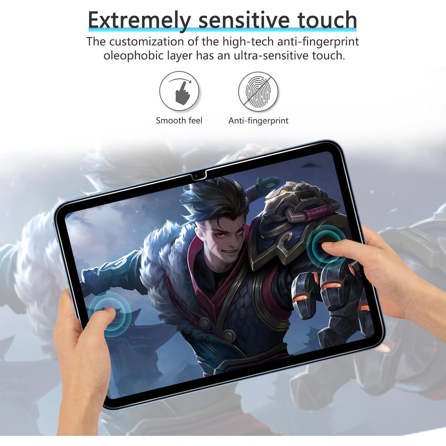 Protector de Pantalla OMOTON para iPad A16 y 10ª Gen, Vidrio Templado