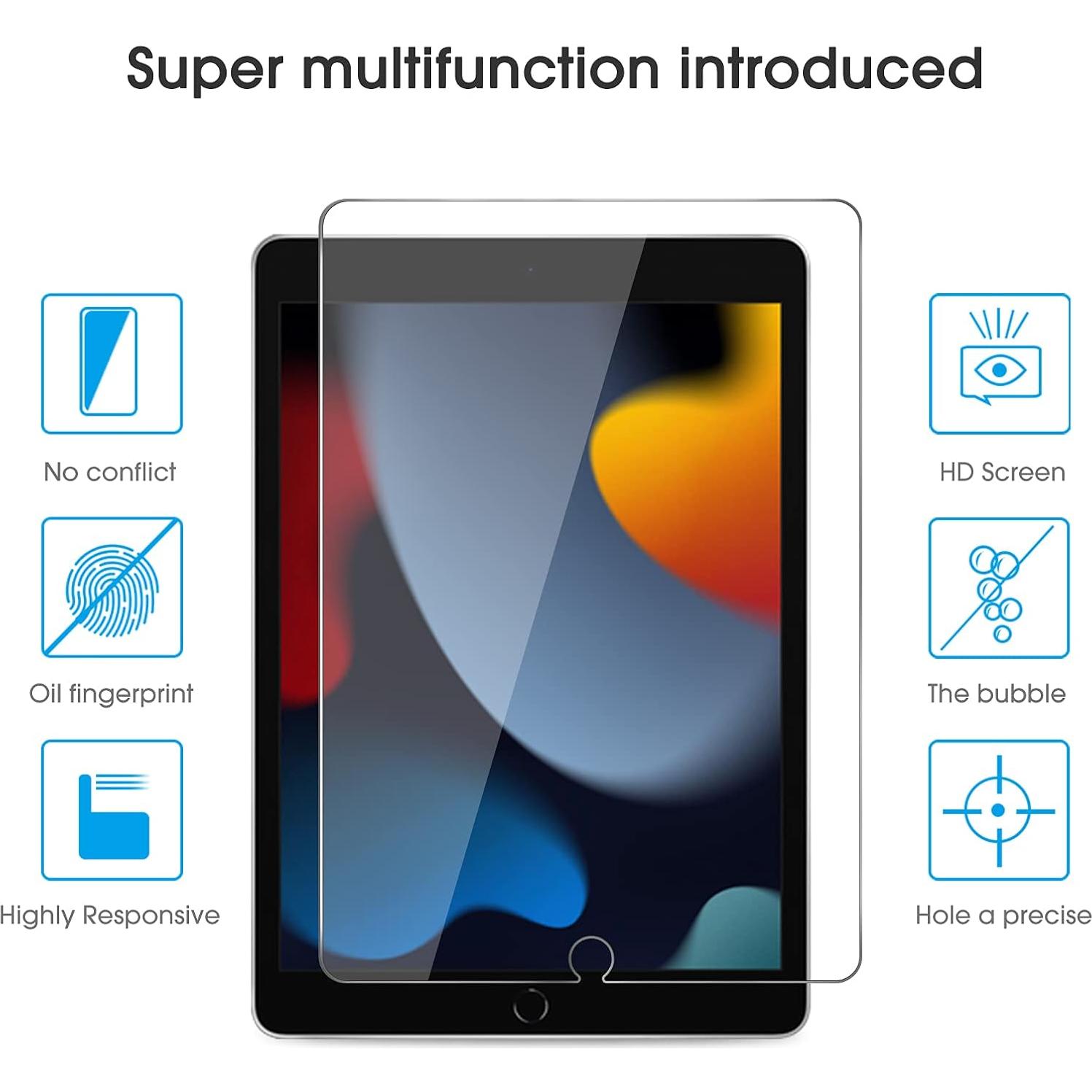 Protector de Pantalla OMOTON para iPad 10.2" (9na, 8va, 7ma Gen) Vidrio Templado