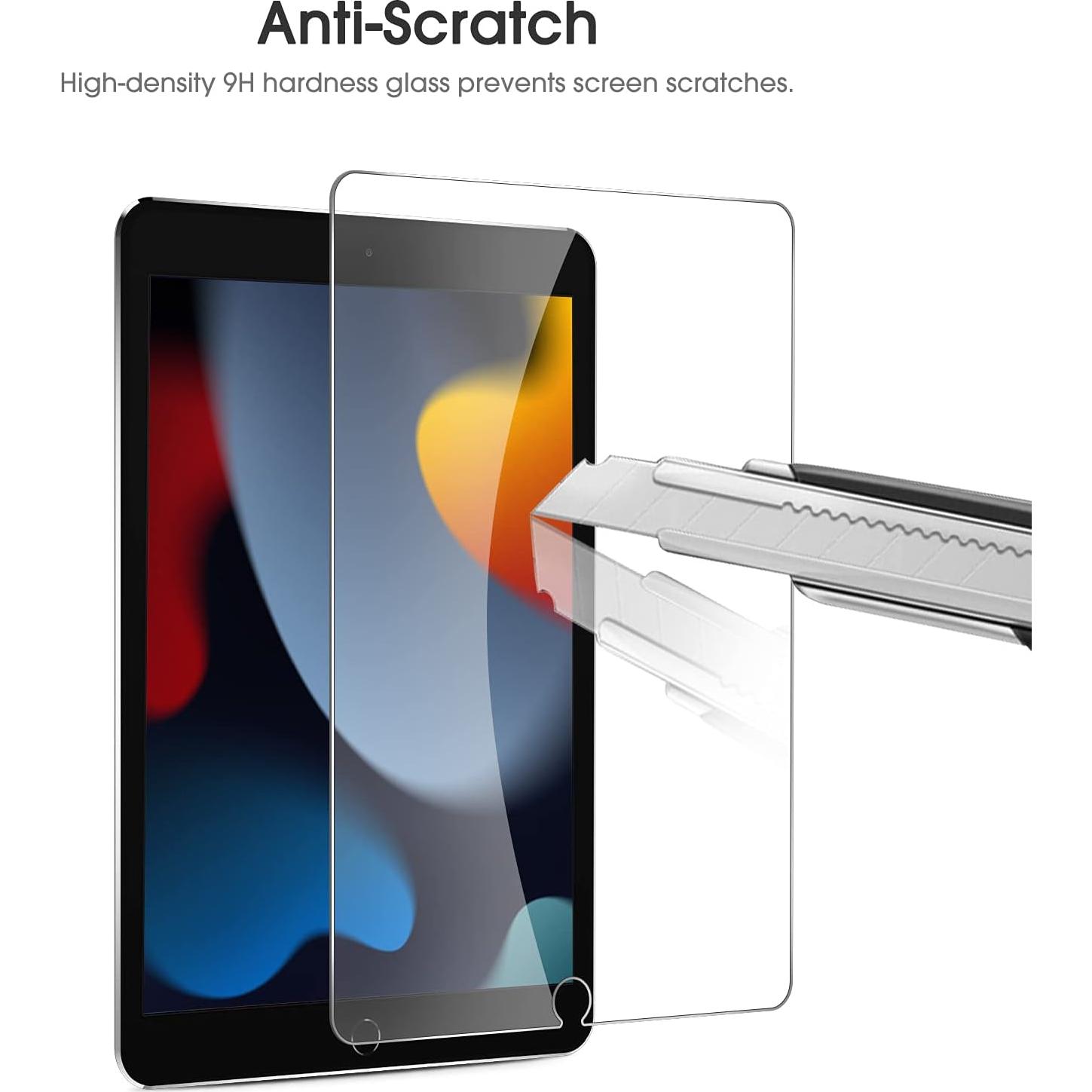 Protector de Pantalla OMOTON para iPad 10.2" (9na, 8va, 7ma Gen) Vidrio Templado